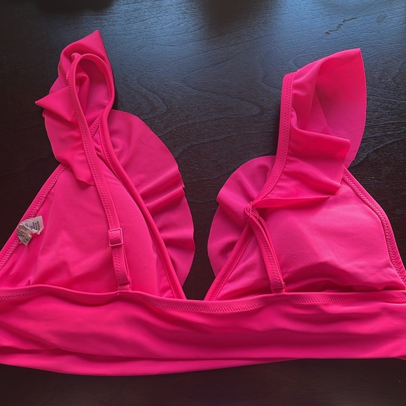 Aerie hot pink swim bikini top! Xxl- NWOT! - Picture 2 of 3